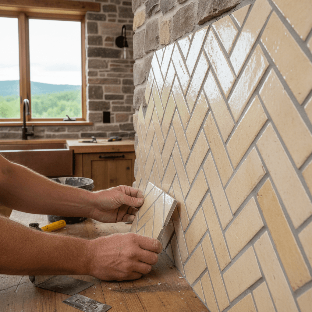 Professional backsplash tiling & installation project by RenoHouse in Caledon — quality workmanship