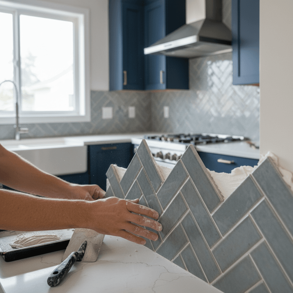Professional backsplash tiling & installation project by RenoHouse in Scarborough — quality workmanship
