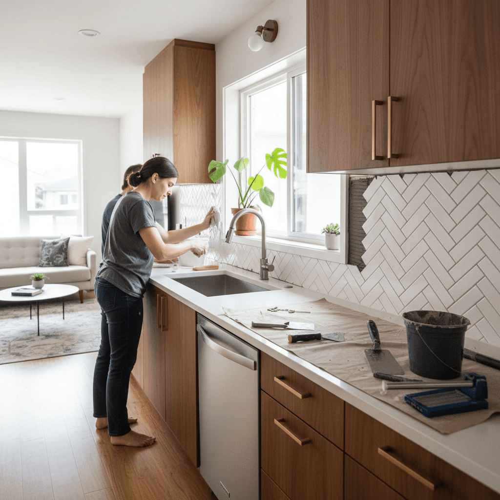 Backsplash Tiling & Installation services in Etobicoke — licensed how much to tile a bathroom near me