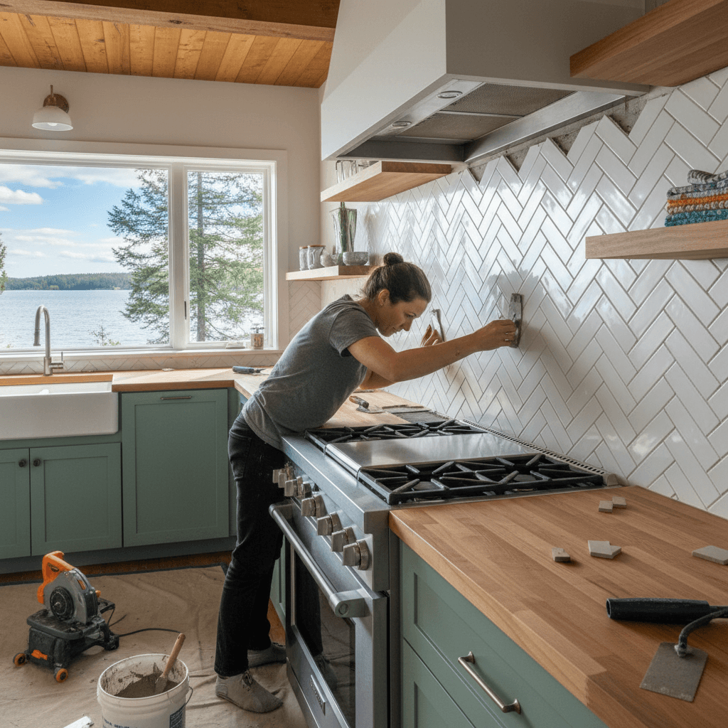 Backsplash Tiling & Installation services in Georgina — licensed how much to tile a bathroom near me