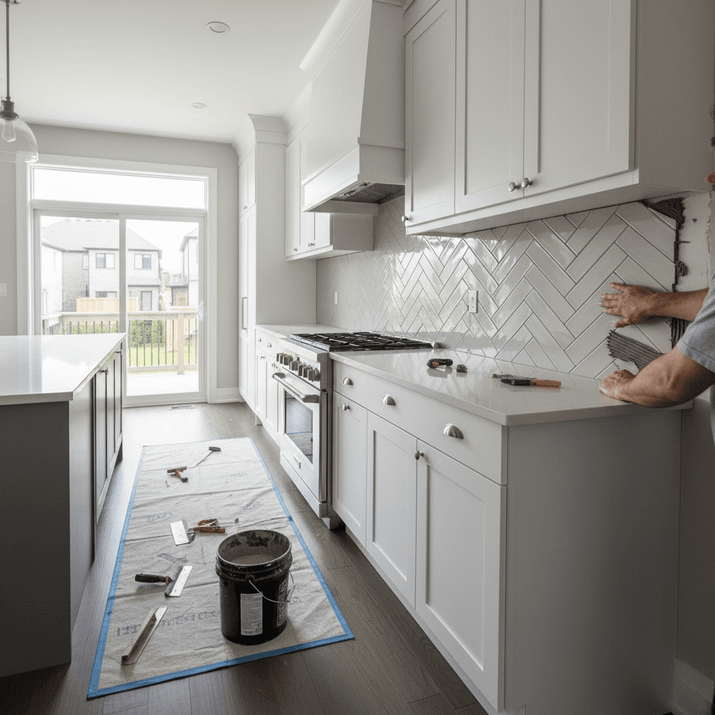 Backsplash Tiling & Installation services in Markham — licensed how much to tile a bathroom near me