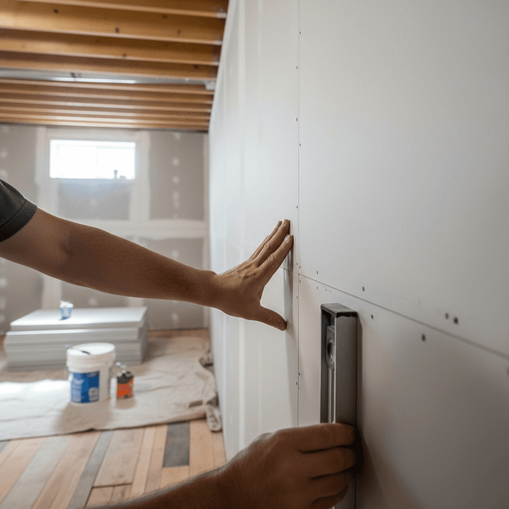 Professional basement renovation & finishing project by RenoHouse in Uxbridge — bathroom renovations near me