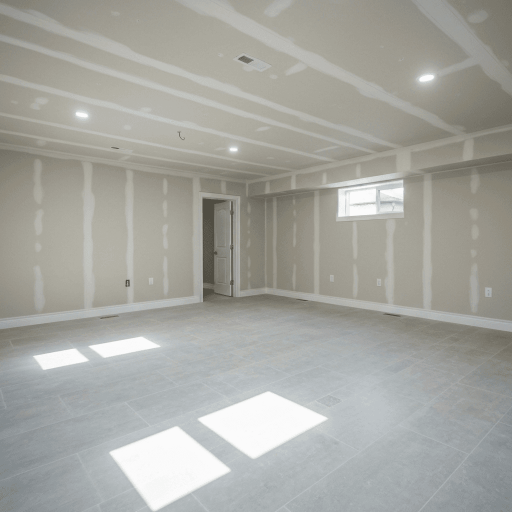 Professional basement renovation & finishing project by RenoHouse in Vaughan — bathroom renovations near me