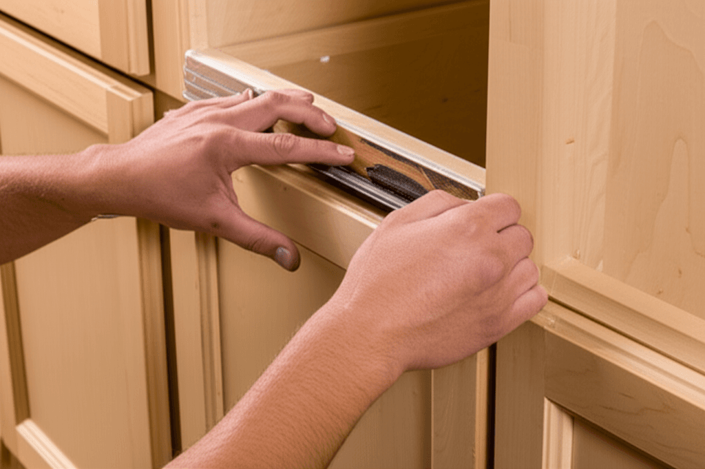 Professional bathroom cabinet & vanity installation project by RenoHouse in Georgina — bathroom renovations near me