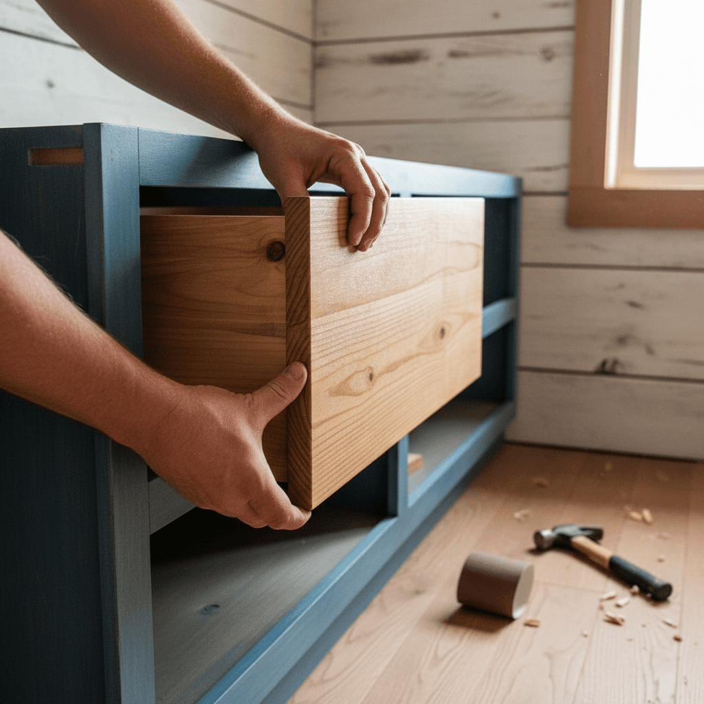Professional bathroom cabinet & vanity installation project by RenoHouse in Uxbridge — bathroom renovations near me