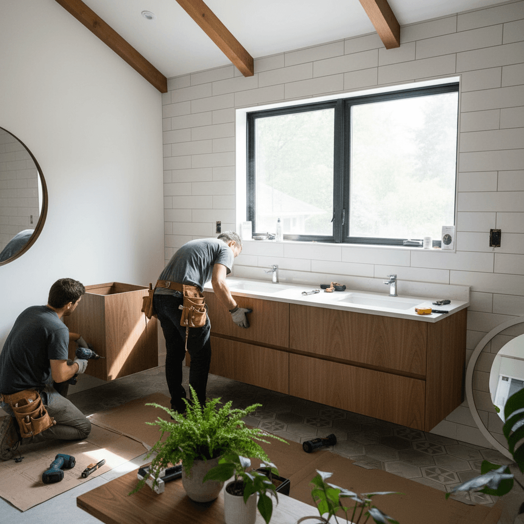 Bathroom Cabinet & Vanity Installation services in Etobicoke — licensed cabinet near me