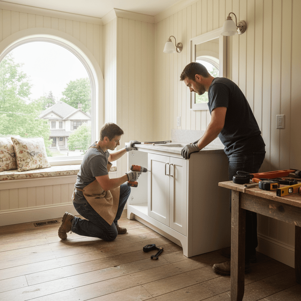 Bathroom Cabinet & Vanity Installation services in Georgetown — licensed cabinet near me