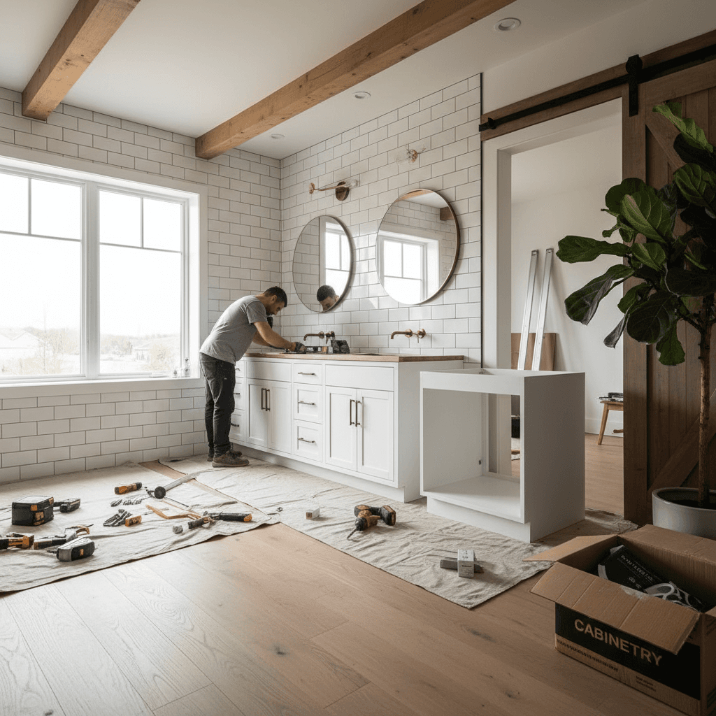 Bathroom Cabinet & Vanity Installation services in Milton — licensed cabinet near me