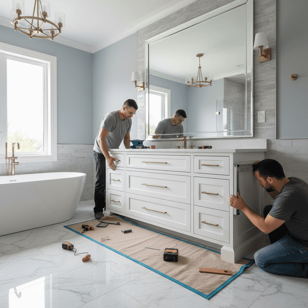 Bathroom Cabinet & Vanity Installation services in Richmond Hill — licensed cabinet near me