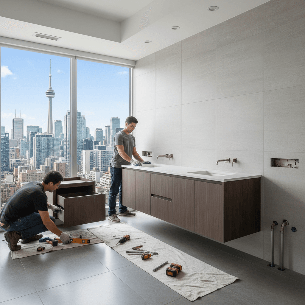 Bathroom Cabinet & Vanity Installation services in Toronto — licensed cabinet near me