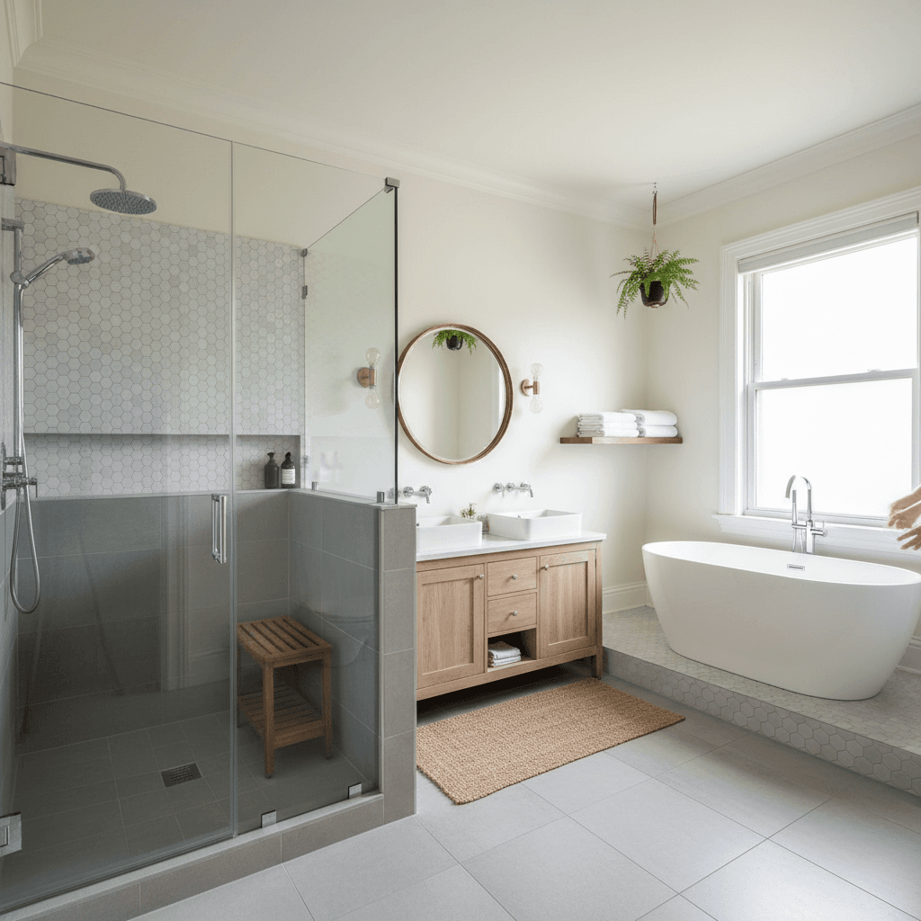 Bathroom Renovation services in Burlington — licensed bathroom cabinets near me