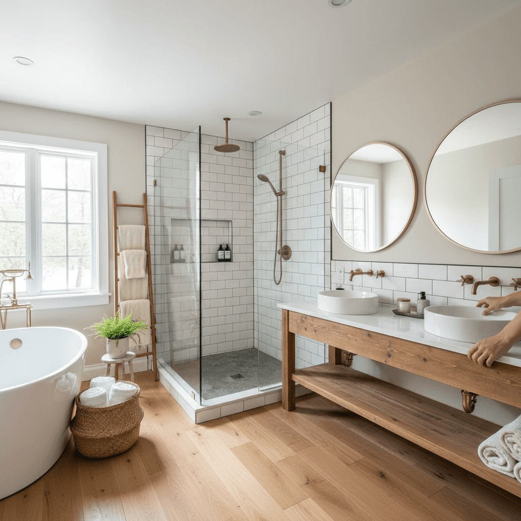Bathroom Renovation services in Georgetown — licensed bathroom cabinets near me