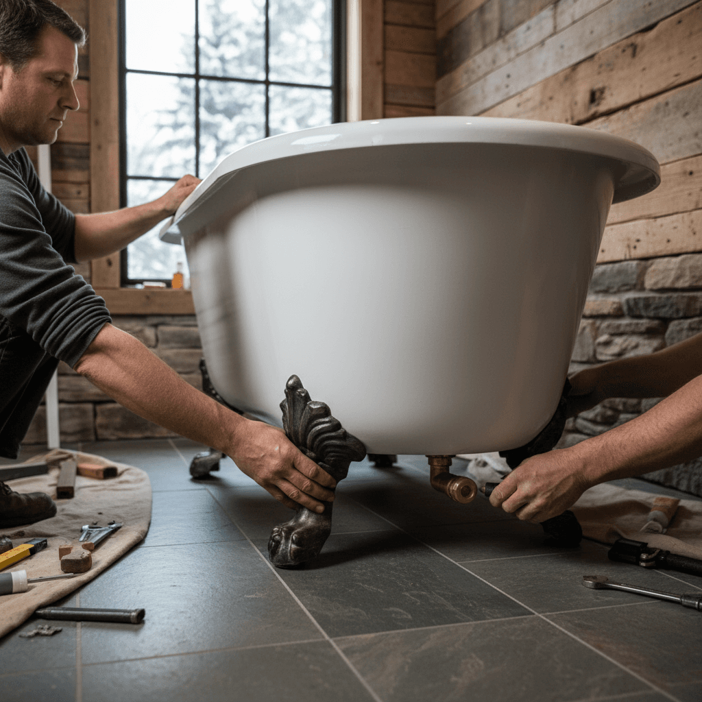 Professional bathtub installation project by RenoHouse in Caledon — quality workmanship