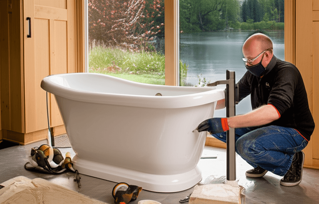Professional bathtub installation project by RenoHouse in Georgina — quality workmanship
