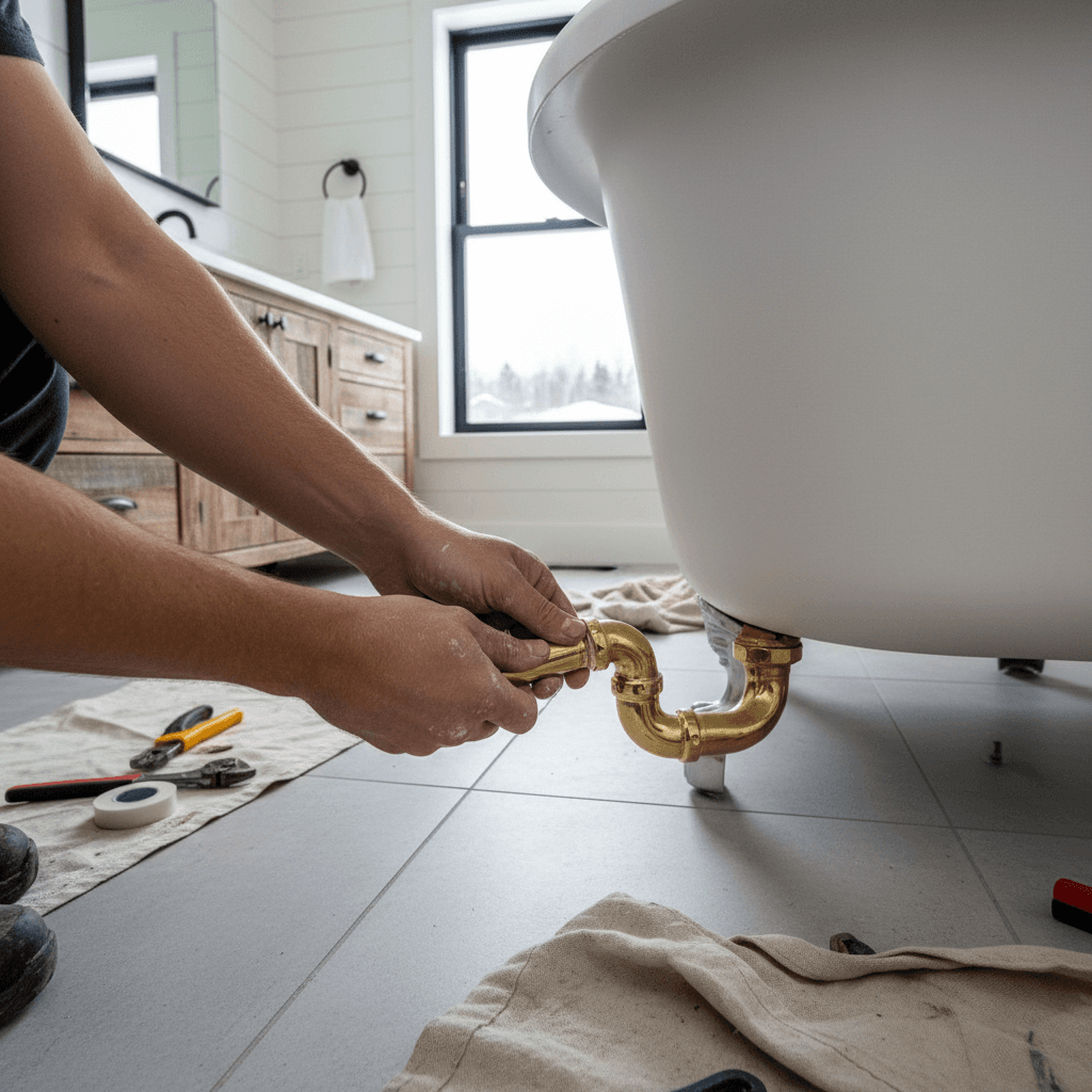 Professional bathtub installation project by RenoHouse in Milton — quality workmanship