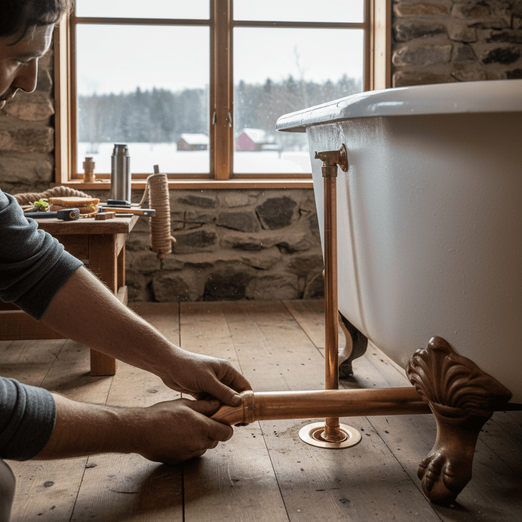 Professional bathtub installation project by RenoHouse in Uxbridge — quality workmanship