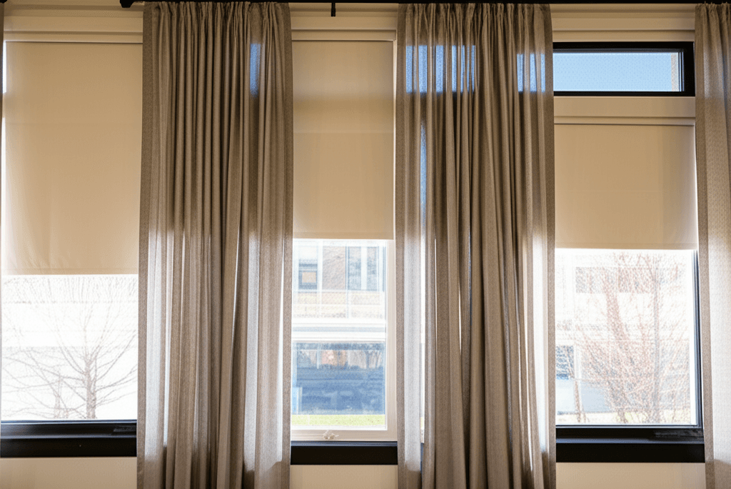Professional curtain & blind installation project by RenoHouse in Markham — curtain installation toronto