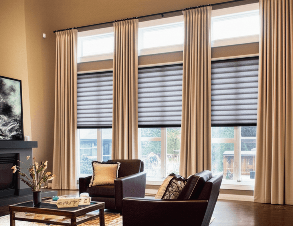 Professional curtain & blind installation project by RenoHouse in Mississauga ā curtain installation toronto
