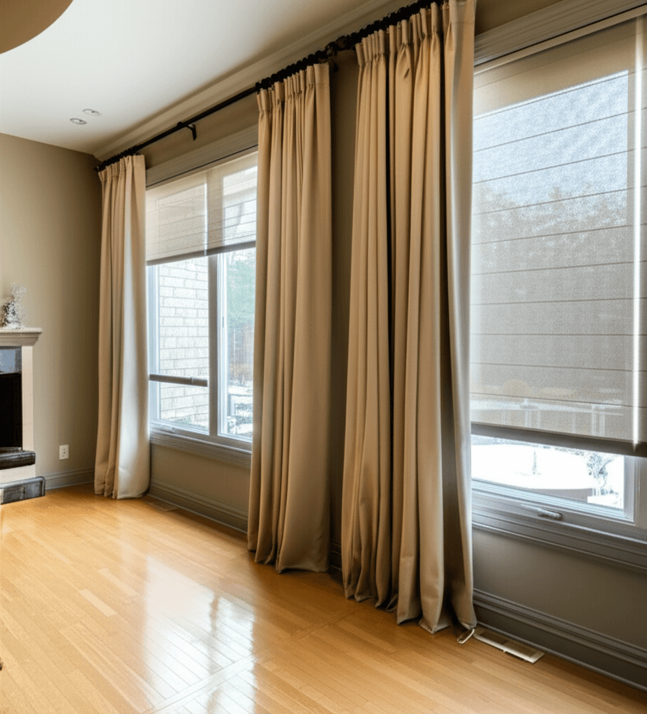 Professional curtain & blind installation project by RenoHouse in Richmond Hill — curtain installation toronto