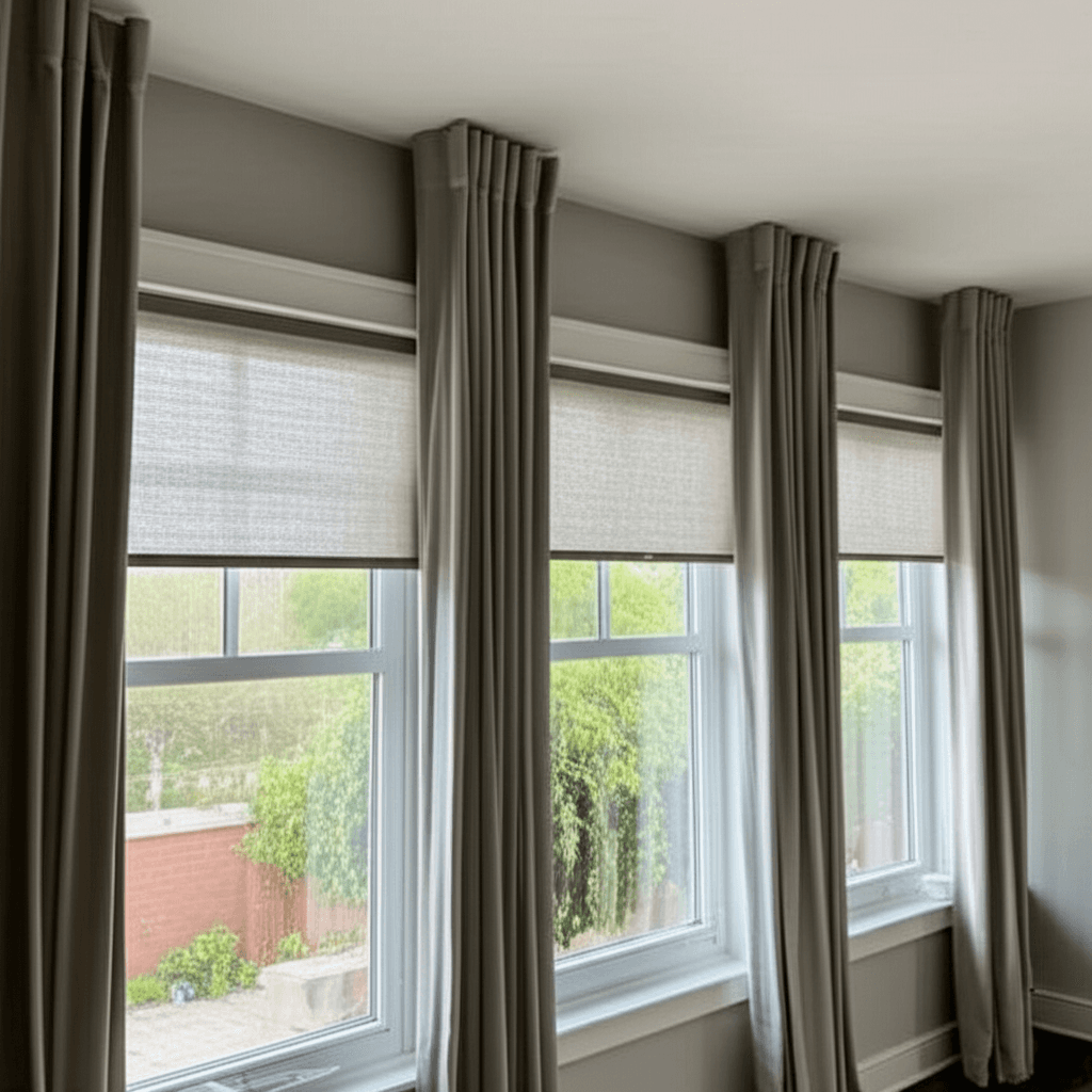 Professional curtain & blind installation project by RenoHouse in Scarborough — curtain installation toronto