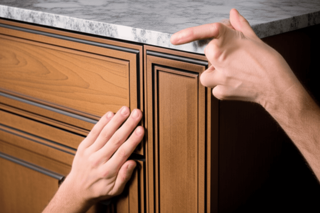 Professional cabinet door replacement project by RenoHouse in Caledon — bathroom renovations near me