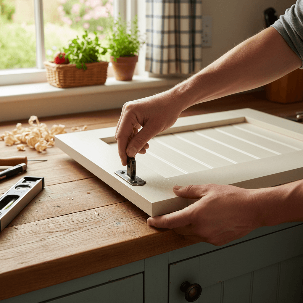 Professional cabinet door replacement project by RenoHouse in Georgetown — bathroom renovations near me