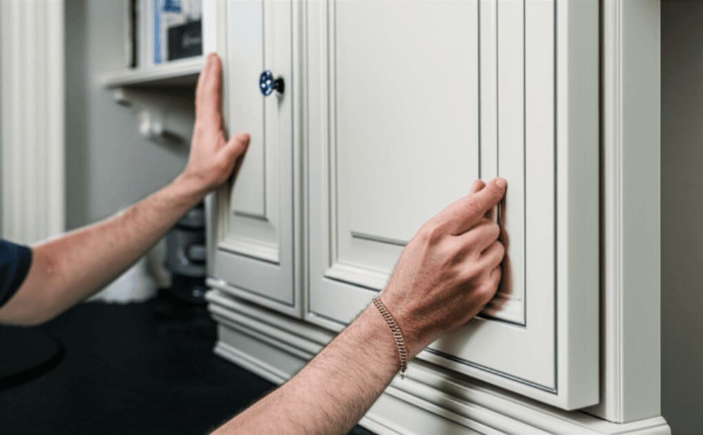 Professional cabinet door replacement project by RenoHouse in Oshawa — bathroom renovations near me