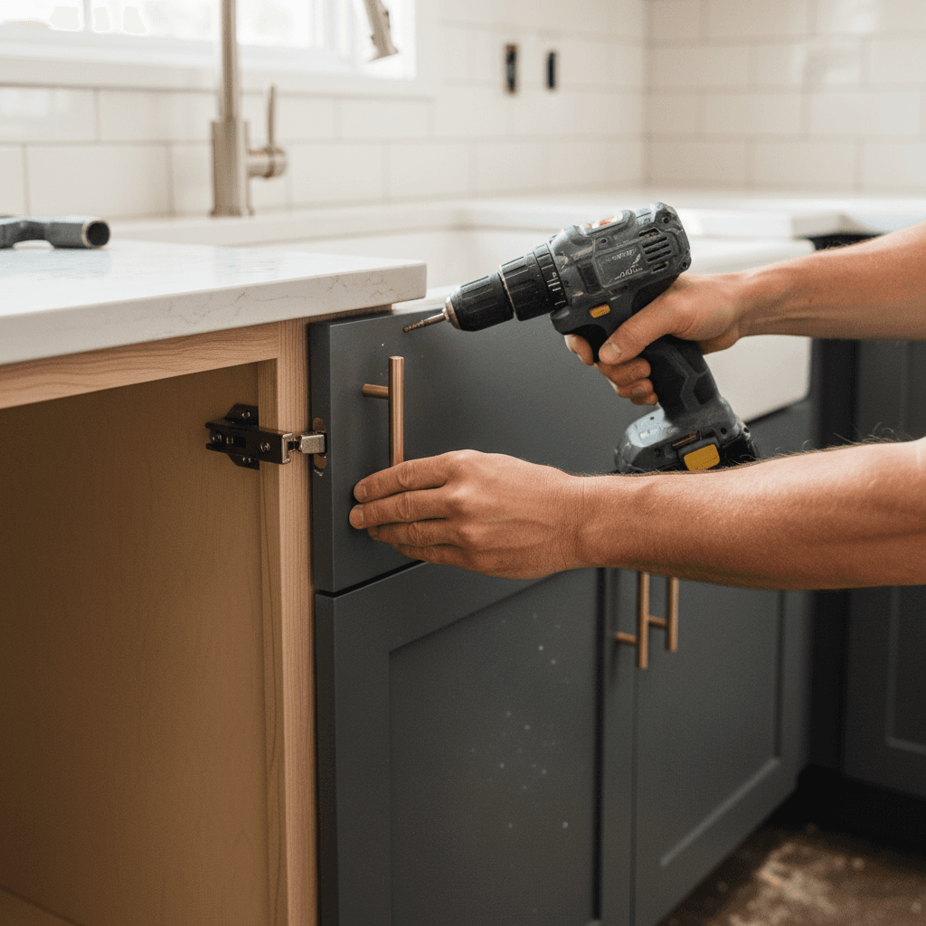 Professional cabinet door replacement project by RenoHouse in Scarborough — bathroom renovations near me