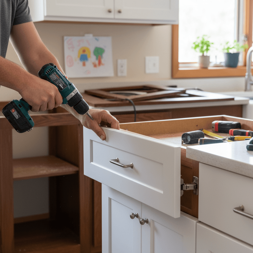 Professional cabinet door replacement project by RenoHouse in Whitby — bathroom renovations near me