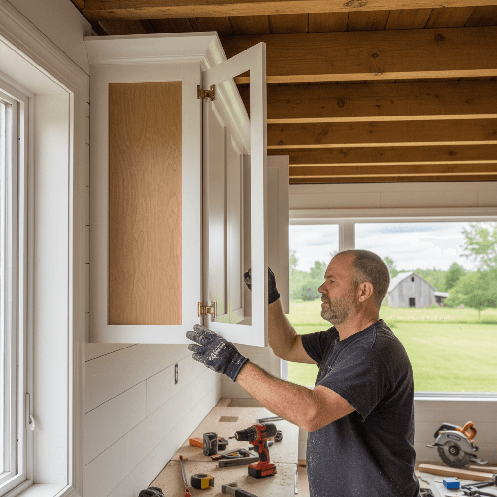 Professional cabinet installation & refacing project by RenoHouse in Clarington — home depot cabinets