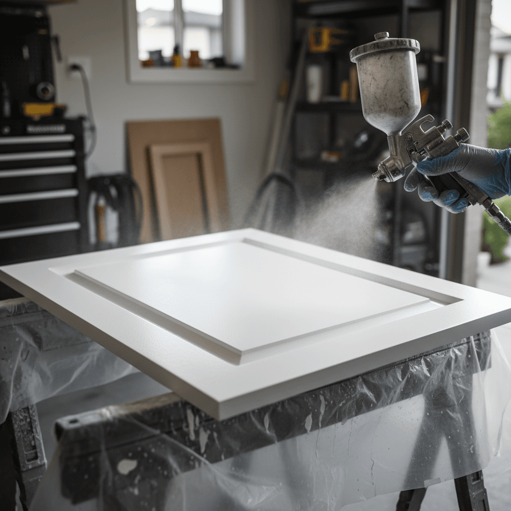 Professional kitchen cabinet painting project by RenoHouse in Markham — cabinet painters