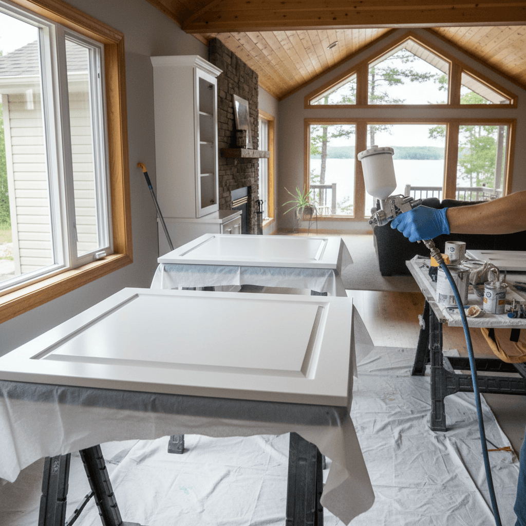 Kitchen Cabinet Painting services in Georgina — licensed kitchen cabinet painting near me