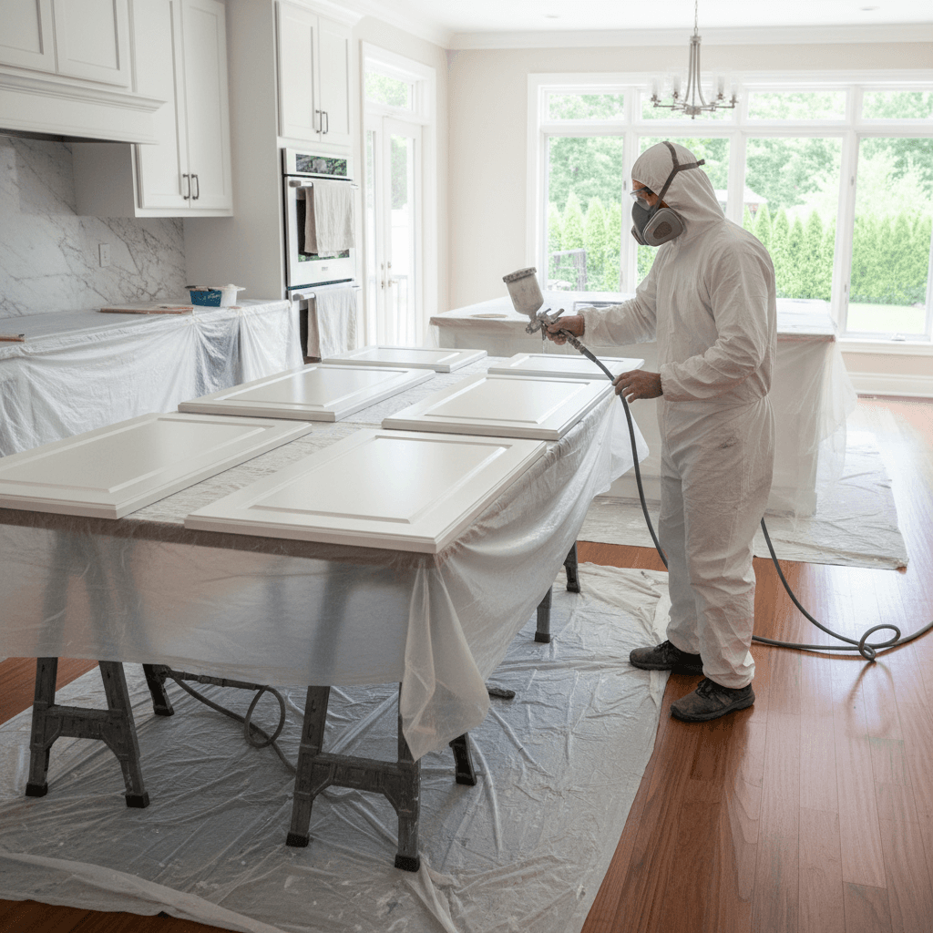 Kitchen Cabinet Painting services in Richmond Hill — licensed kitchen cabinet painting near me