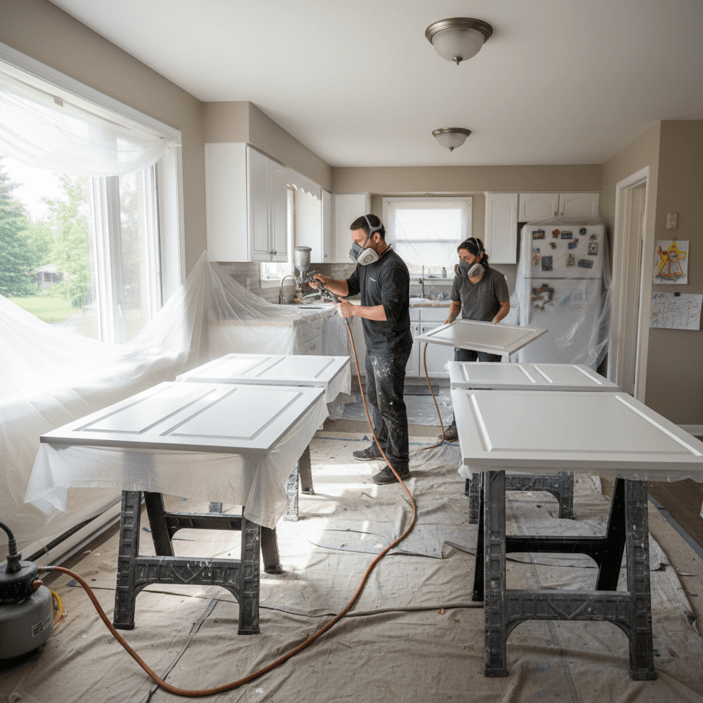 Kitchen Cabinet Painting services in Whitby — licensed kitchen cabinet painting near me