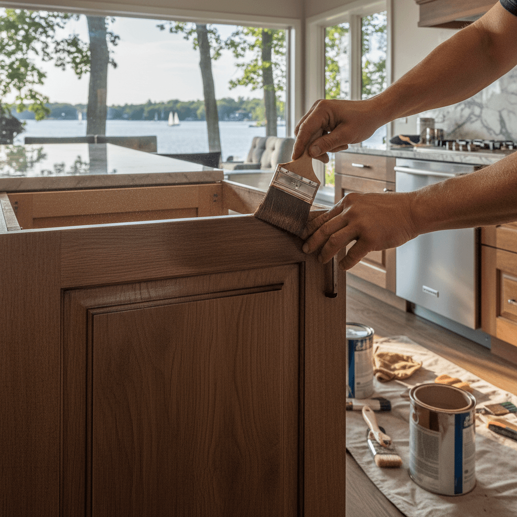 Professional cabinet refinishing project by RenoHouse in Oakville — cabinet refinishing quote