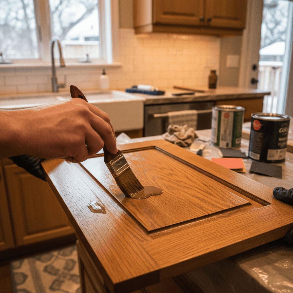 Professional cabinet refinishing project by RenoHouse in Stouffville — cabinet refinishing quote