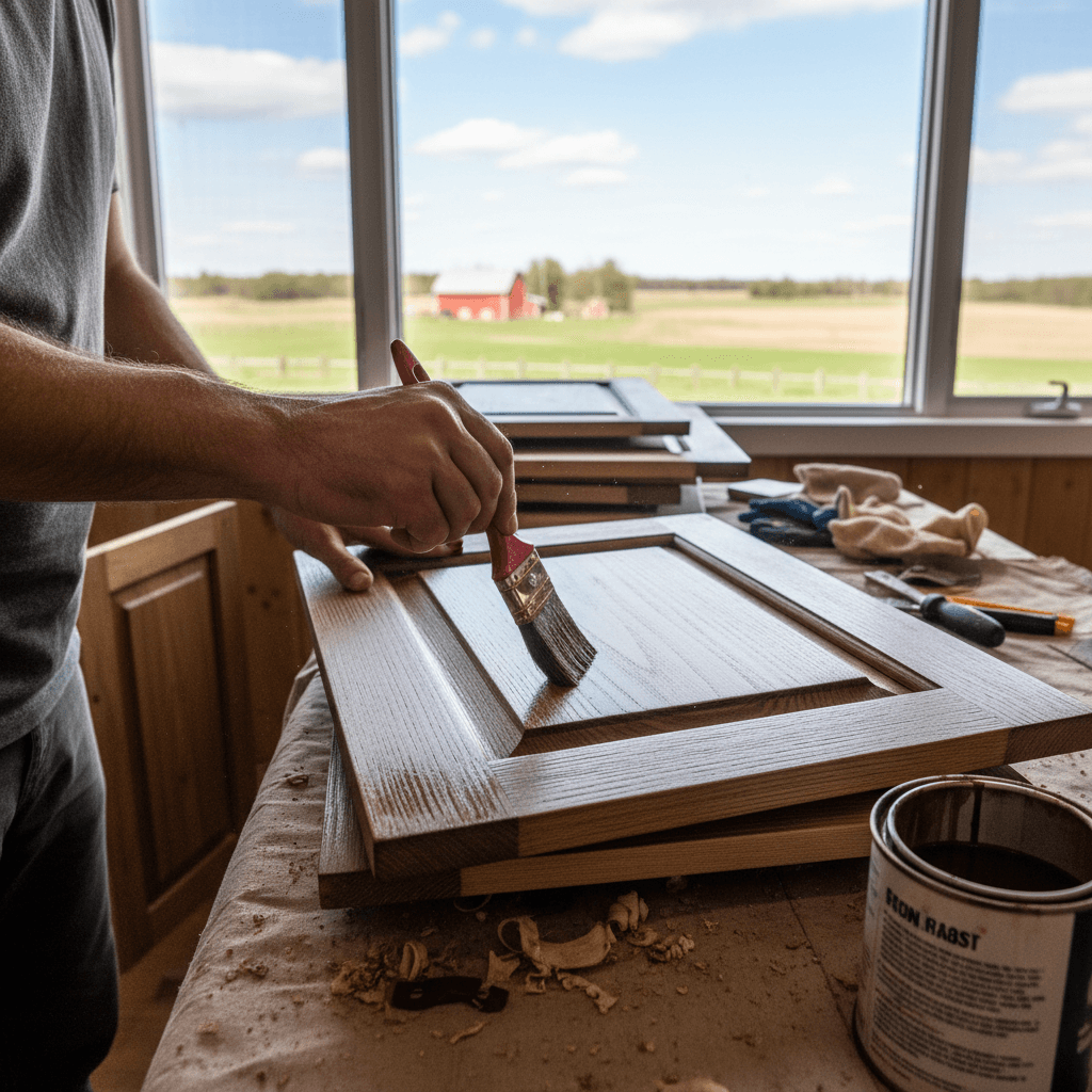 Professional cabinet refinishing project by RenoHouse in Uxbridge — cabinet refinishing quote