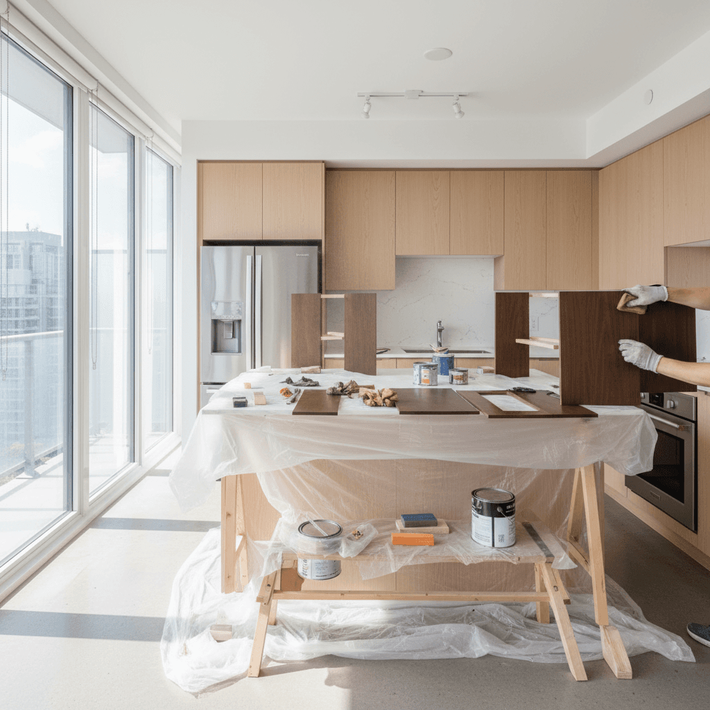 Cabinet Refinishing services in North York — licensed kitchen cabinet refinishing near me