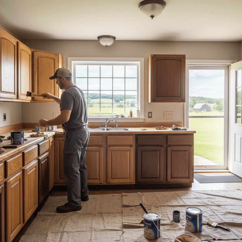 Cabinet Refinishing services in Uxbridge — licensed kitchen cabinet refinishing near me