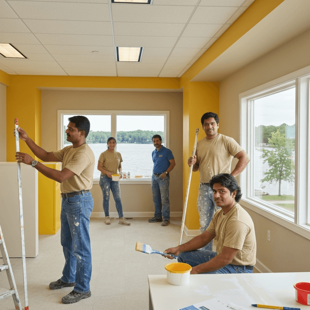Professional commercial painting project by RenoHouse in Georgina — commercial painters near me