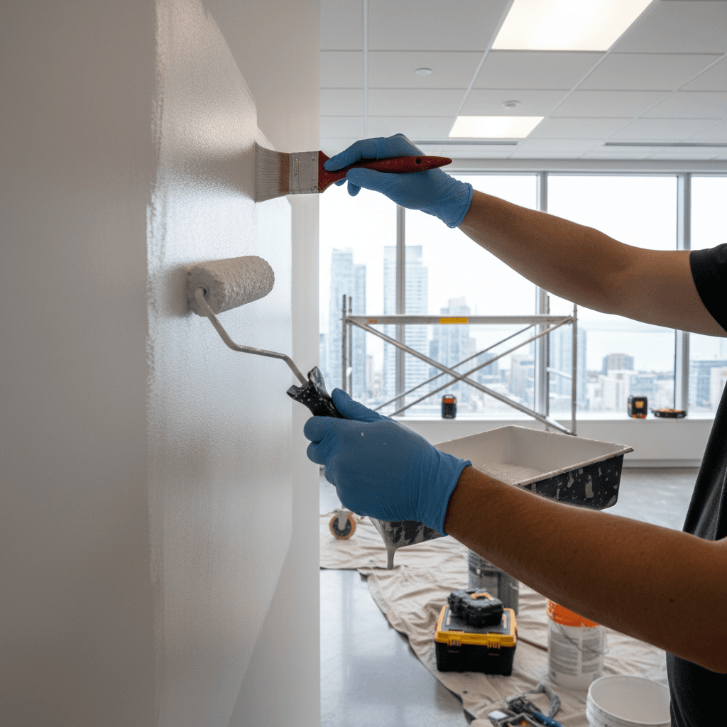 Professional commercial painting project by RenoHouse in Toronto — commercial painters near me