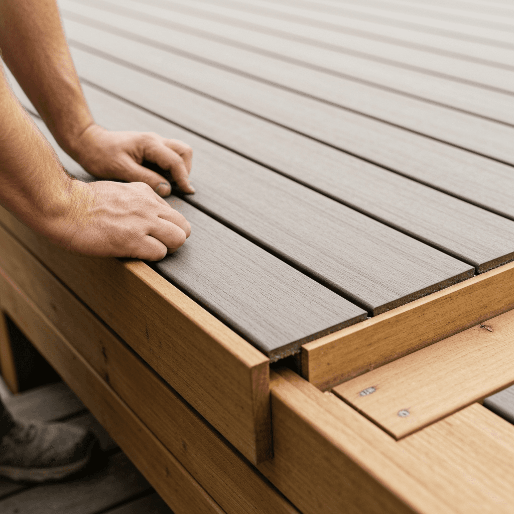 Professional deck boards & decking materials project by RenoHouse in Burlington — deck boards