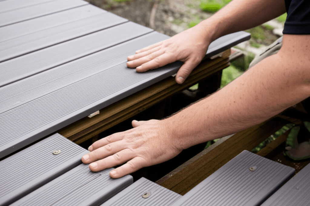 Professional deck boards & decking materials project by RenoHouse in Oshawa — deck boards