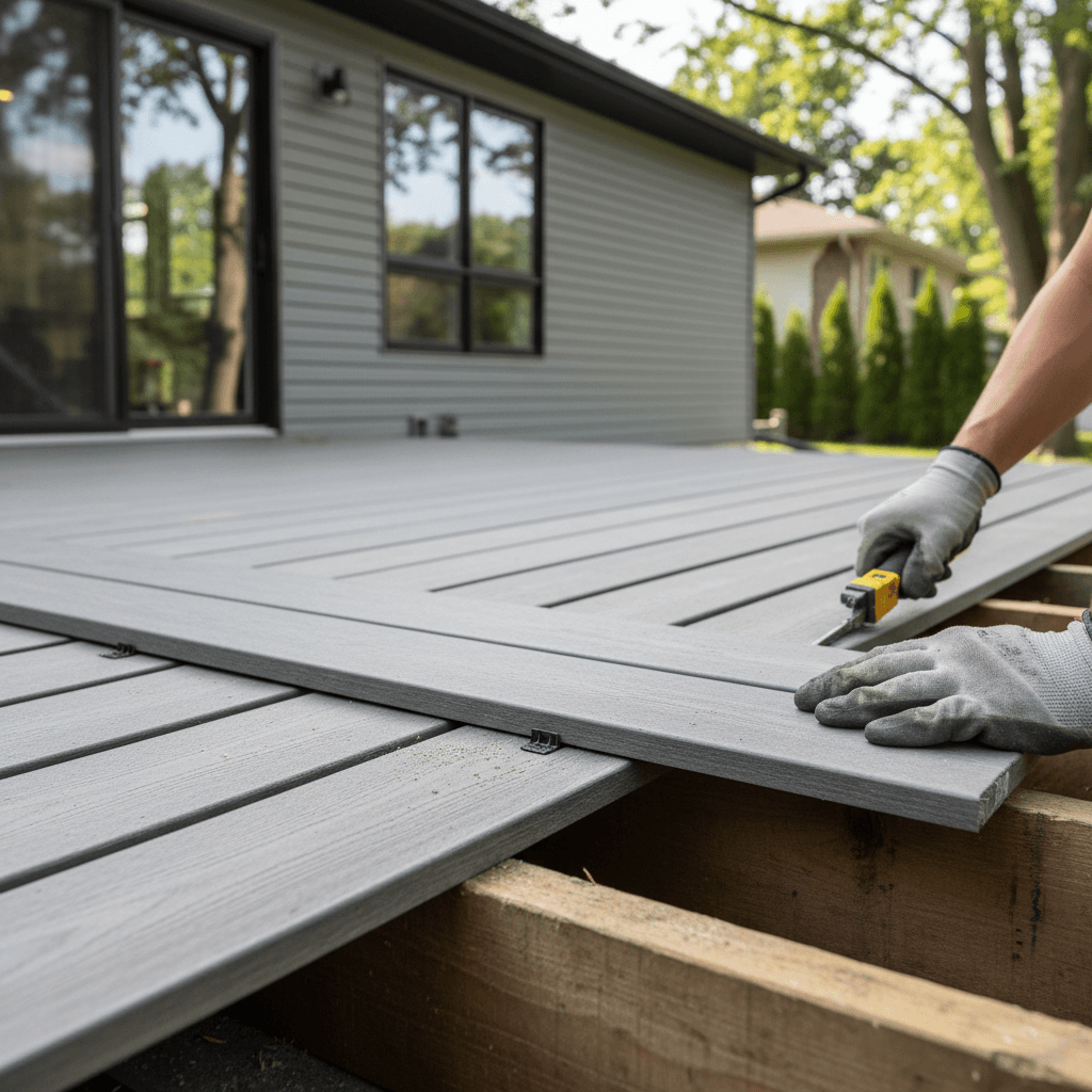 Professional deck boards & decking materials project by RenoHouse in Scarborough — deck boards