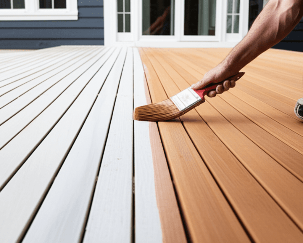 Professional deck staining & finishing project by RenoHouse in Newmarket — quality workmanship