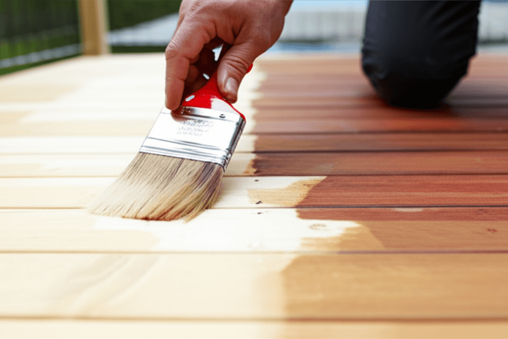 Professional deck staining & finishing project by RenoHouse in Oakville — quality workmanship