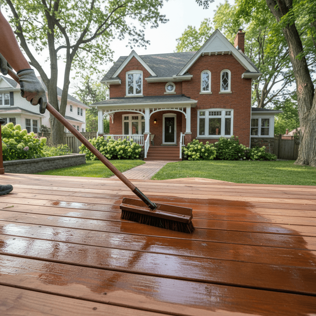 Deck Staining & Finishing services in Burlington — licensed deck staining near me