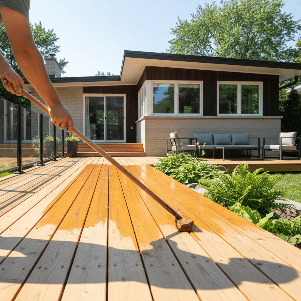 Deck Staining & Finishing services in Etobicoke — licensed deck staining near me