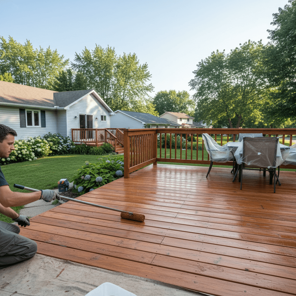Deck Staining & Finishing services in Mississauga — licensed deck staining near me