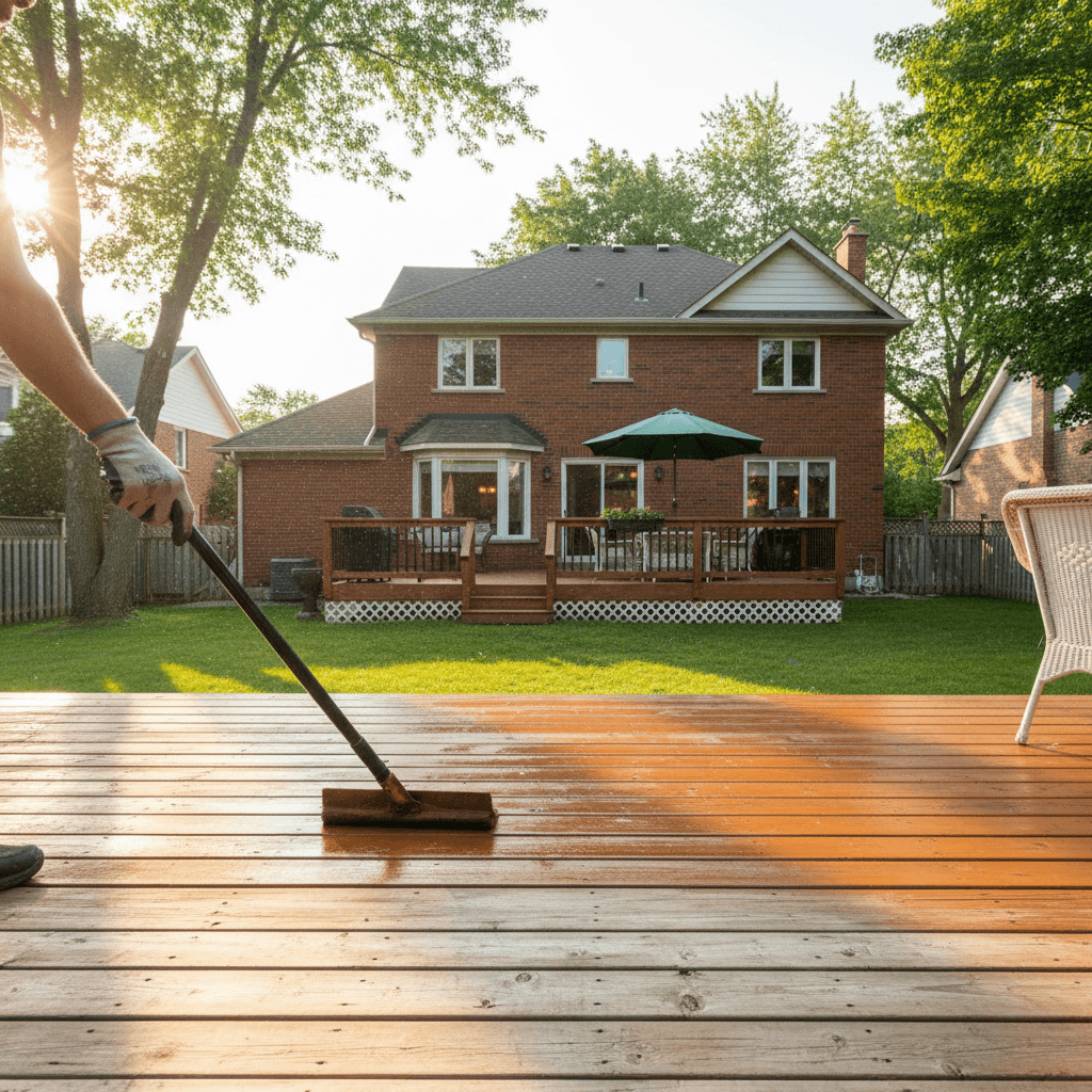 Deck Staining & Finishing services in Stouffville — licensed deck staining near me